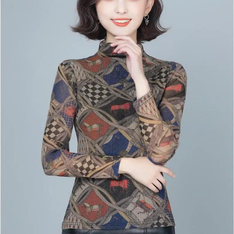 Lace Blouse Women Shirts Long Sleeve Stand Collar Korean Vintage Print Women Blouses Plus Size OL Women Tops Camisas De Mujer
Lace Blouse Women Shirts Long Sleeve Stand Collar Korean Vintage Print Women Blouses Plus Size OL Women Tops Camisas De Mujer