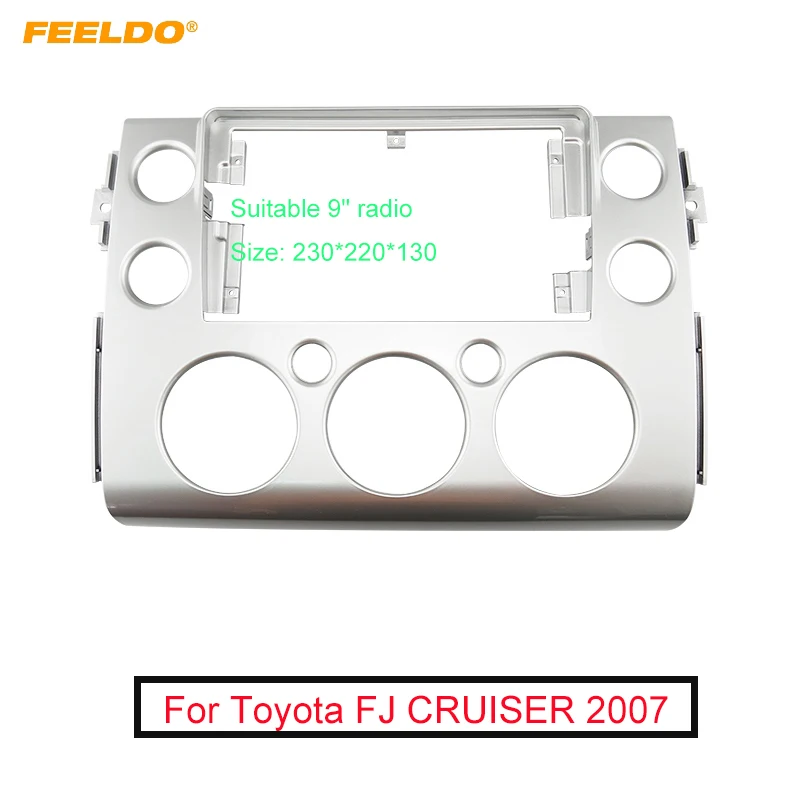 FEELDO Car Audio Fascia Frame Adapter For Toyota FJ CRUISER 2007+ 9" Big Screen 2DIN Dash Fitting Panel Frame Kit
FEELDO Car Audio Fascia Frame Adapter For Toyota FJ CRUISER 2007+ 9" Big Screen 2DIN Dash Fitting Panel Frame Kit