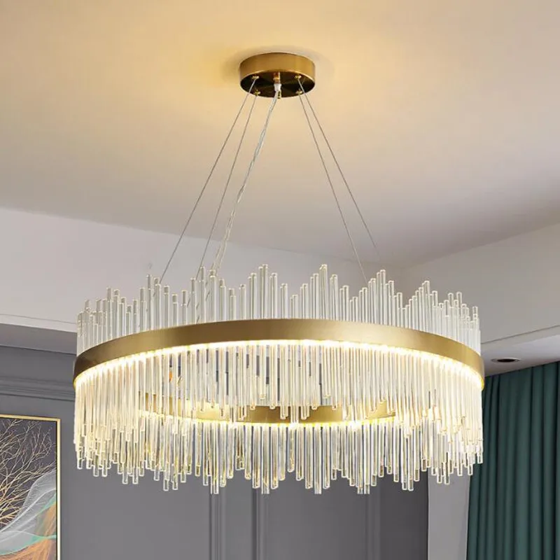 Luxury Lustre Gold Pendant Light Led G9 Luminaires Fixtures Hanging Lamp Living Room Led Pendant Lamp Glass Tubes Suspend Lamp 
Luxury Lustre Gold Pendant Light Led G9 Luminaires Fixtures Hanging Lamp Living Room Led Pendant Lamp Glass Tubes Suspend Lamp