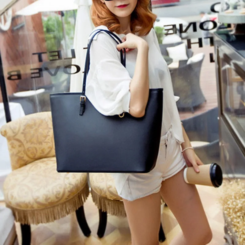 Big Bag 2021 Fashion Women Pu Leather Handbag Brief Shoulder Bag Black White Large Capacity Luxury Tote Shopper Bag Designer
Big Bag 2021 Fashion Women Pu Leather Handbag Brief Shoulder Bag Black White Large Capacity Luxury Tote Shopper Bag Designer