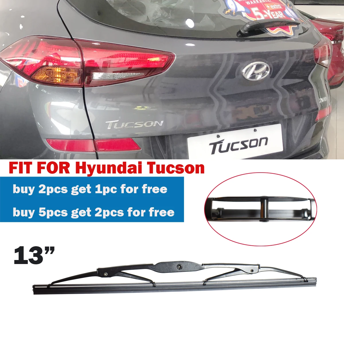 1PC Car Rear Wiper Blade 13" Windscreen Windshield Hybrid Auto Accessories Fit For Hyundai Tucson YC102009-tucson
1PC Car Rear Wiper Blade 13" Windscreen Windshield Hybrid Auto Accessories Fit For Hyundai Tucson YC102009-tucson