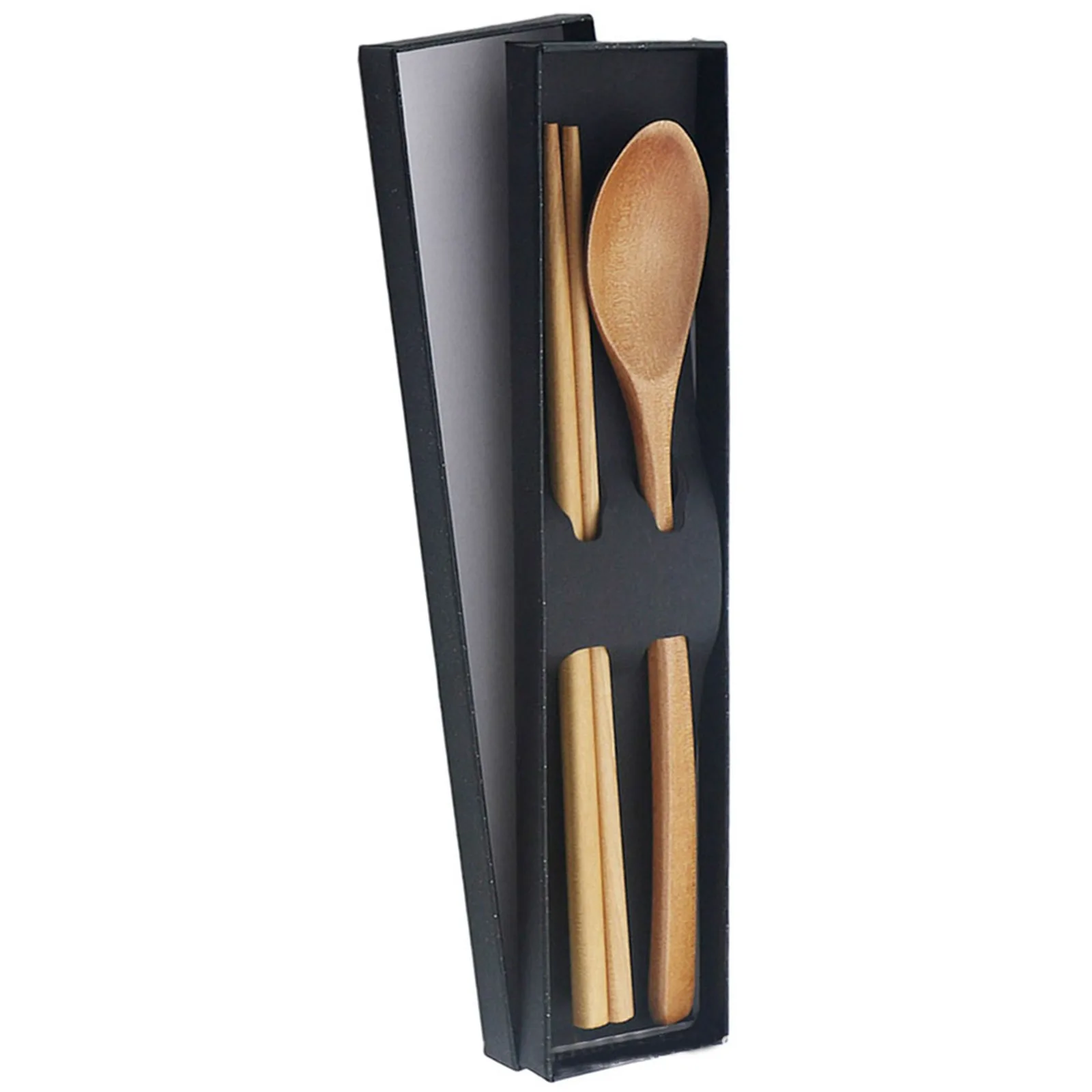 Japanese Style Wood Chopsticks Spoon Set With Box Tableware Cutlery Dinnerware Set For Picnic Househould Kitchen Cutlery Set 
Japanese Style Wood Chopsticks Spoon Set With Box Tableware Cutlery Dinnerware Set For Picnic Househould Kitchen Cutlery Set