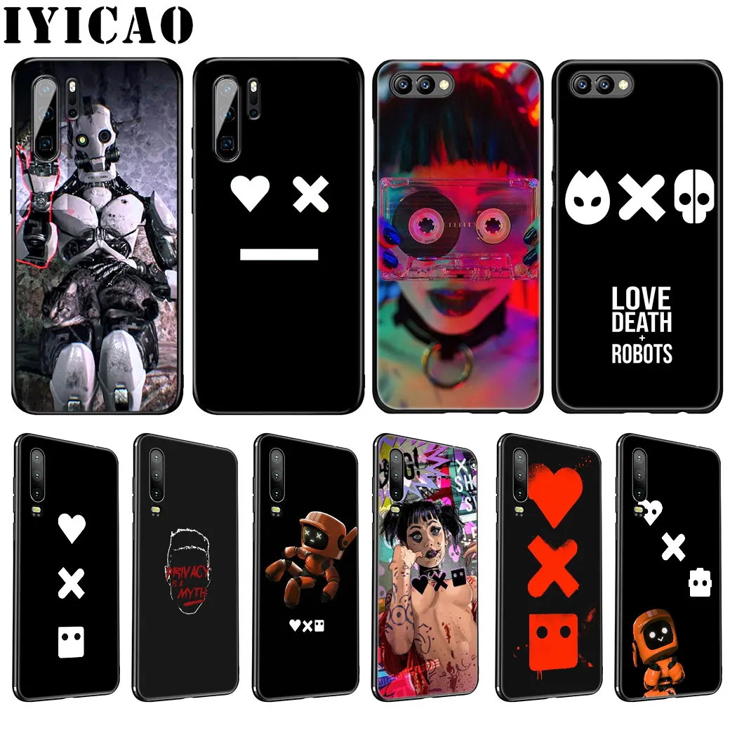 Мягкий чехол IYICAO Love Death & Robot для Huawei P30 P20 Pro P10 P8 P9 Lite Mini 2017 P Smart Z Plus 2019 чехол|Бамперы| |