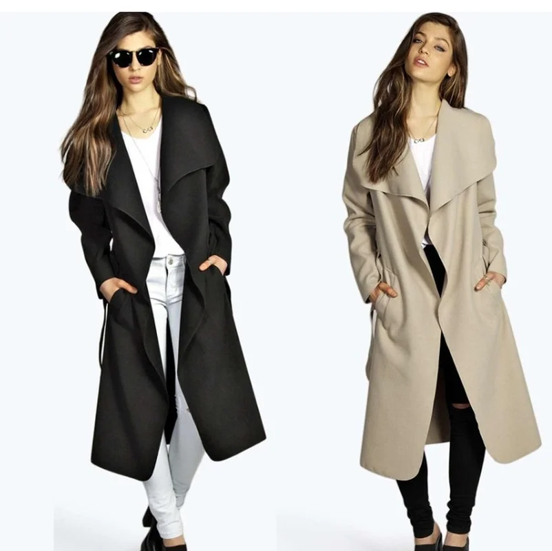 ZOGAA 2020 Women Long Trench Coat Casual Solid Warm Windbreaker Jacket Belted Slim Fit Lapel Overcoat Women Fashion Outerwear
ZOGAA 2020 Women Long Trench Coat Casual Solid Warm Windbreaker Jacket Belted Slim Fit Lapel Overcoat Women Fashion Outerwear