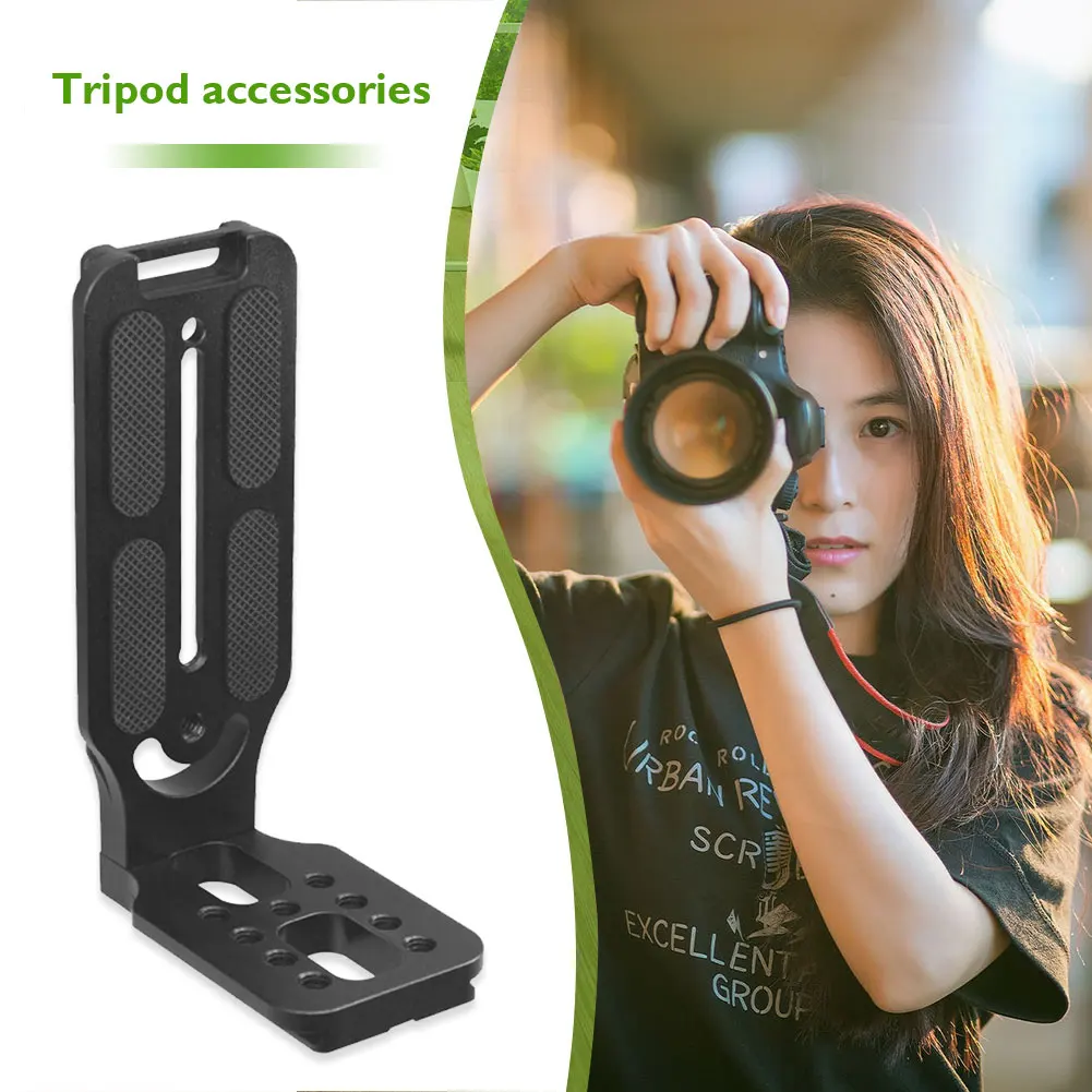 Universal DSLR Camera L Plate Aluminum Alloy Quick Release Tripod Head Mount Vertical Shot Bracket for Canon Nikon Sony Camera
Universal DSLR Camera L Plate Aluminum Alloy Quick Release Tripod Head Mount Vertical Shot Bracket for Canon Nikon Sony Camera