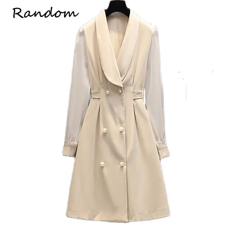 Plus Size 4XL Women Jacket Coat Dress 2021 Long Sleeve Pearl Double breasted Elegant Prom Party Dresses Ladies Chic Work Clothes
Plus Size 4XL Women Jacket Coat Dress 2021 Long Sleeve Pearl Double breasted Elegant Prom Party Dresses Ladies Chic Work Clothes