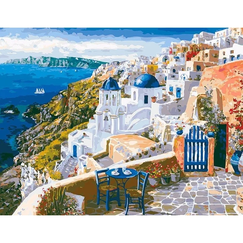 GATYZTORY Santorini Village Scenery Painting By Numbers For Adult Diy Gift HandPainted Home Decoration Wall Art Painting
GATYZTORY Santorini Village Scenery Painting By Numbers For Adult Diy Gift HandPainted Home Decoration Wall Art Painting