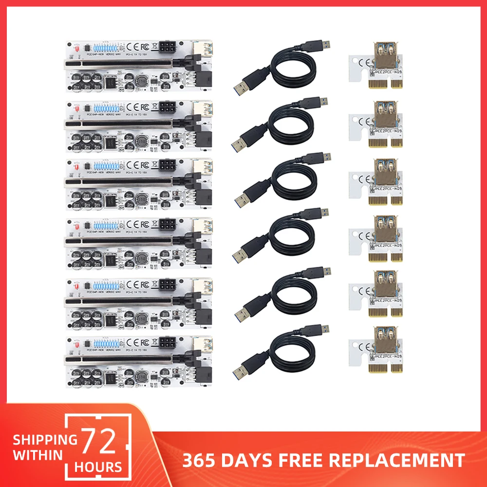 VER012 MAX USB 3.0 PCI-E Riser Express 1X to 16X Extender Adapter Card with LED Display for BTC ETH Mining Miner
VER012 MAX USB 3.0 PCI-E Riser Express 1X to 16X Extender Adapter Card with LED Display for BTC ETH Mining Miner