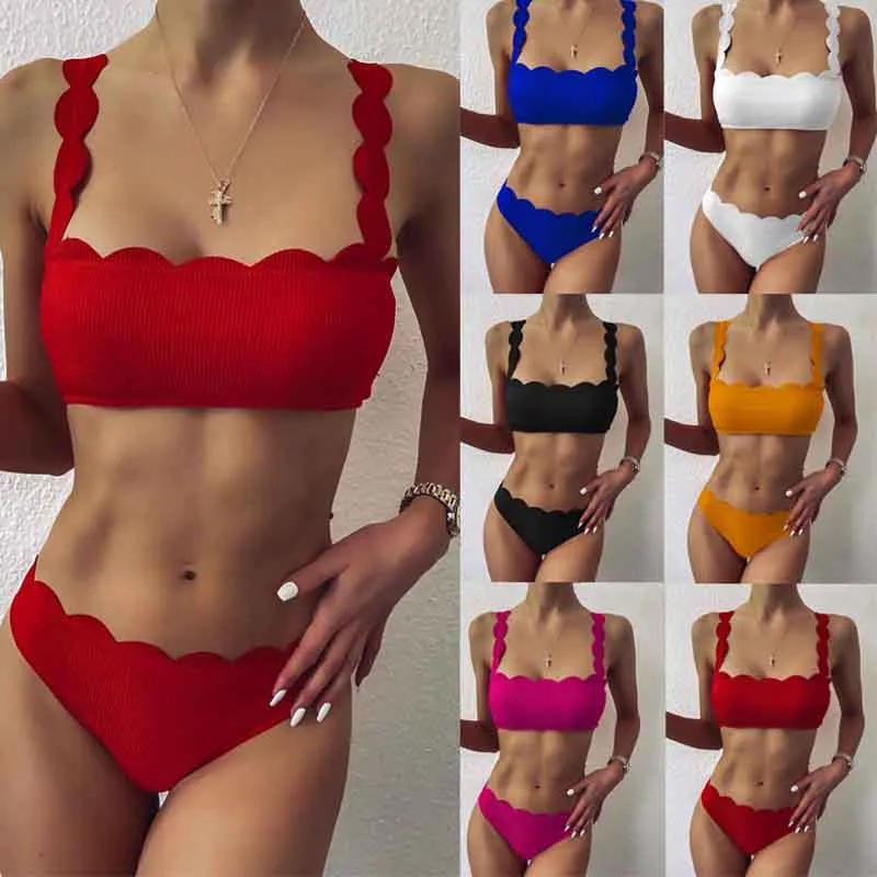 Blue Solid Ruffle Bikini Sets Sexy Low Waist Swimsuit Two Pieces Swimwear Women 2021 Beach Bathing Suit Biquinis New Beachwear
Blue Solid Ruffle Bikini Sets Sexy Low Waist Swimsuit Two Pieces Swimwear Women 2021 Beach Bathing Suit Biquinis New Beachwear