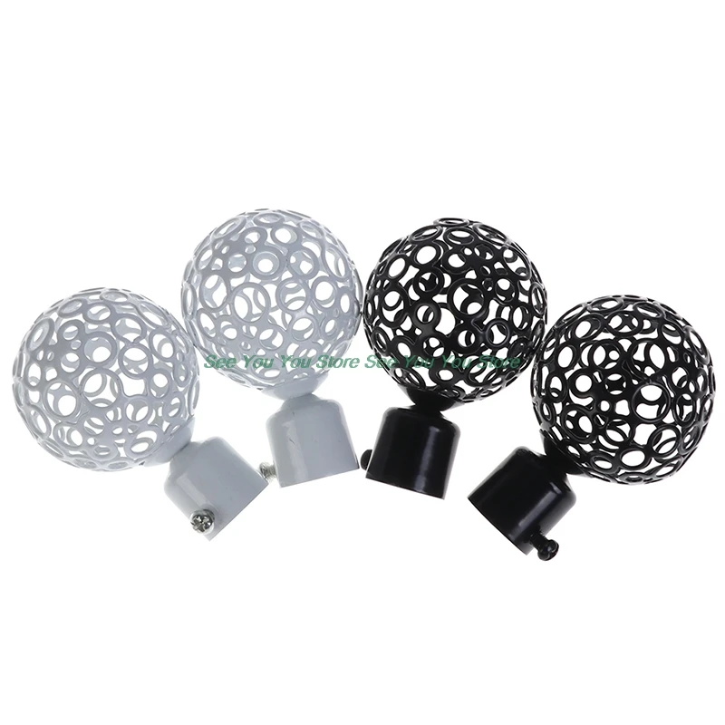 22mm 28mm Dia Drapery Curtain Rods Iron Ends Caps Finials Black Window Treatment Accessories - 2Pcs
22mm 28mm Dia Drapery Curtain Rods Iron Ends Caps Finials Black Window Treatment Accessories - 2Pcs