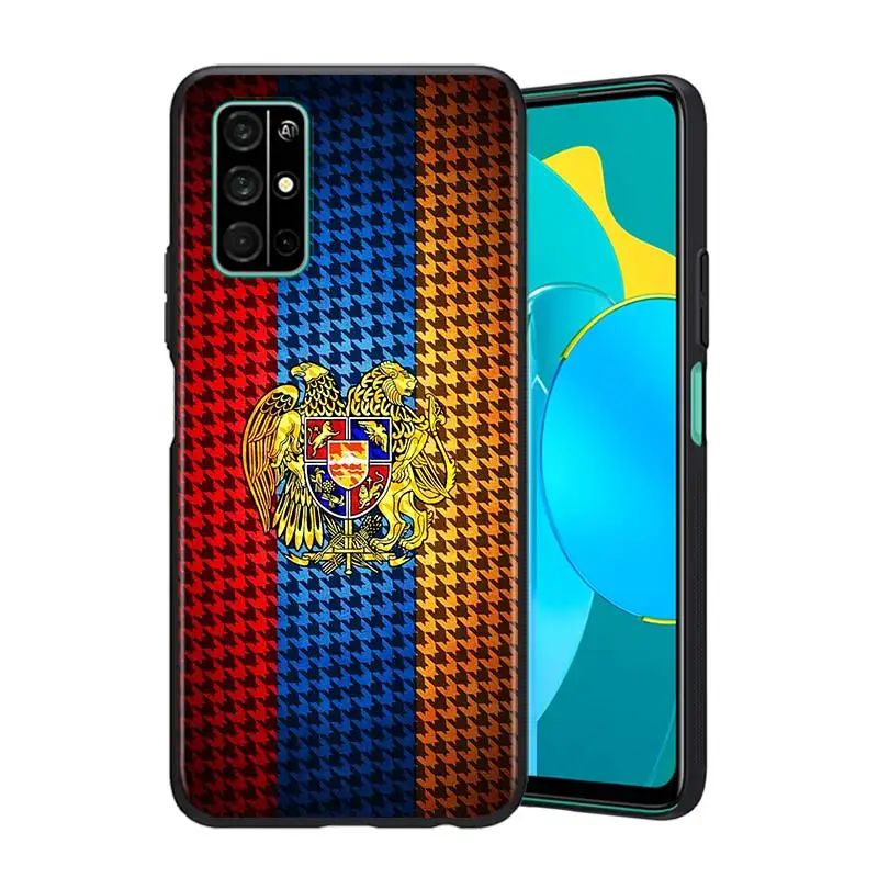 Armenia Armenians Flag for Huawei Honor V30 V20 Pro X10 9S 9A 9C 9X 8X 10 9 Lite 8 7 Silicone Soft Black Phone Case | Мобильные