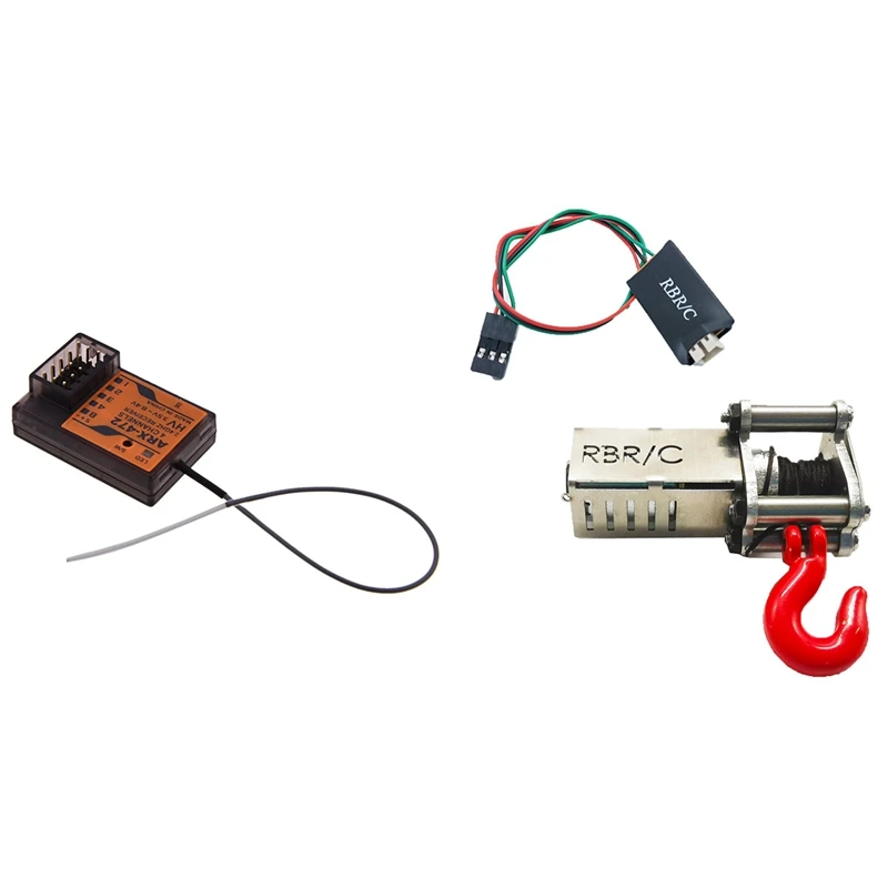 1 Pcs Compatible Sanwa Fh3 Fh4 4 Channel Surface Receiver & 1 Set Electrical Automatic Winch + 4Ch Control Cable
1 Pcs Compatible Sanwa Fh3 Fh4 4 Channel Surface Receiver & 1 Set Electrical Automatic Winch + 4Ch Control Cable