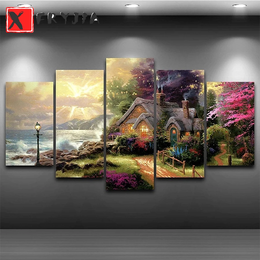 5pcs Diamond painting Seashore Cottage,full round square diamond Multi Pane embroidery 5D DIY full round square Diamond painting
5pcs Diamond painting Seashore Cottage,full round square diamond Multi Pane embroidery 5D DIY full round square Diamond painting