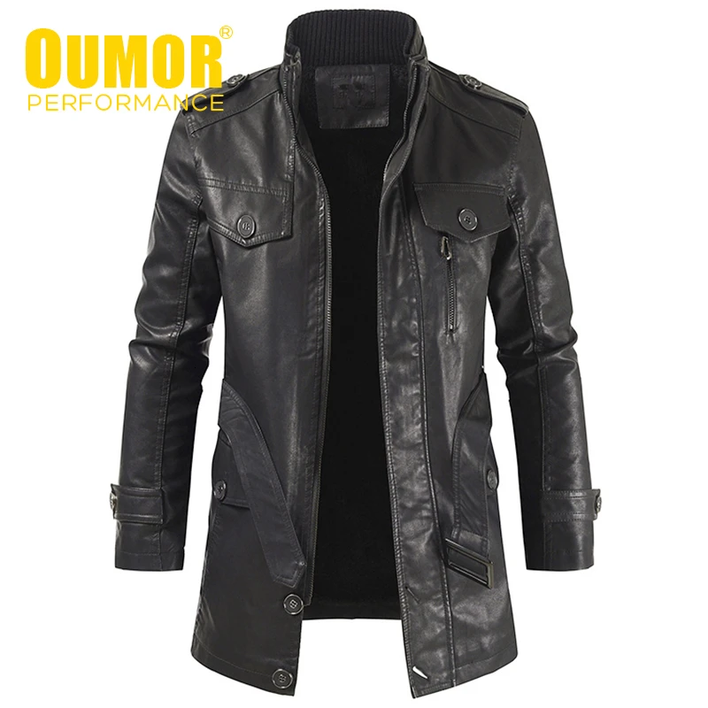 Oumor Men Winter Casual Long Warm Fleece PU Leather Jacket Coat Men Outwear Brand Thick Punk Motor Vintage Leather Jackets Men
Oumor Men Winter Casual Long Warm Fleece PU Leather Jacket Coat Men Outwear Brand Thick Punk Motor Vintage Leather Jackets Men
