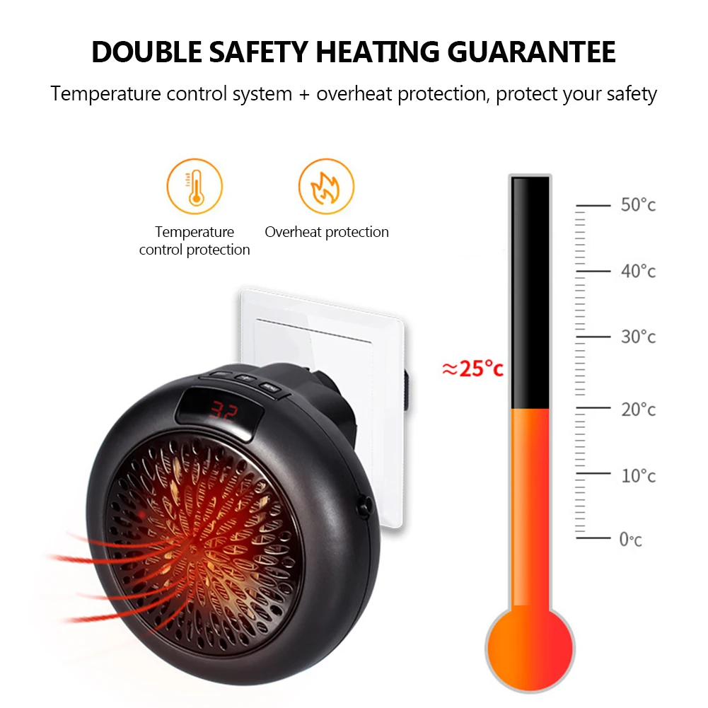 Electric Heater Mini Wall Desktop Space Heater Warmer LED Display Thermostat Wall Home Office Air Heater Warmer Fan
Electric Heater Mini Wall Desktop Space Heater Warmer LED Display Thermostat Wall Home Office Air Heater Warmer Fan