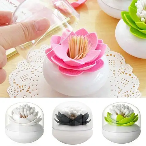 1 Pc Lotus Home Decor Toothpick Cotton Bud Swab Holder Storage Box 4 Colors
1 Pc Lotus Home Decor Toothpick Cotton Bud Swab Holder Storage Box 4 Colors