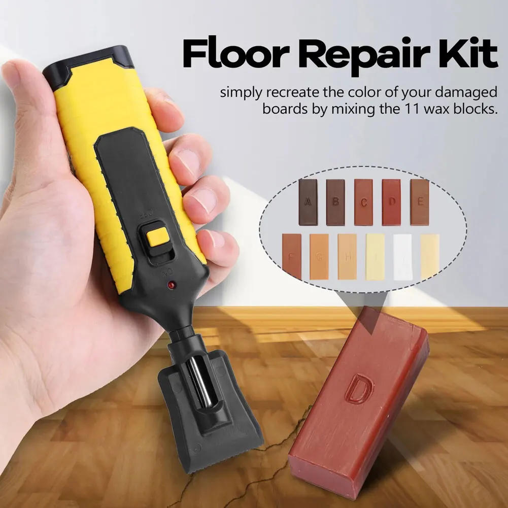 Laminate Floor Repair Kit Woodworking Floor Repair Accessories Melting Tool Wax Filler Scratches Mending Tool Set No Battery
Laminate Floor Repair Kit Woodworking Floor Repair Accessories Melting Tool Wax Filler Scratches Mending Tool Set No Battery