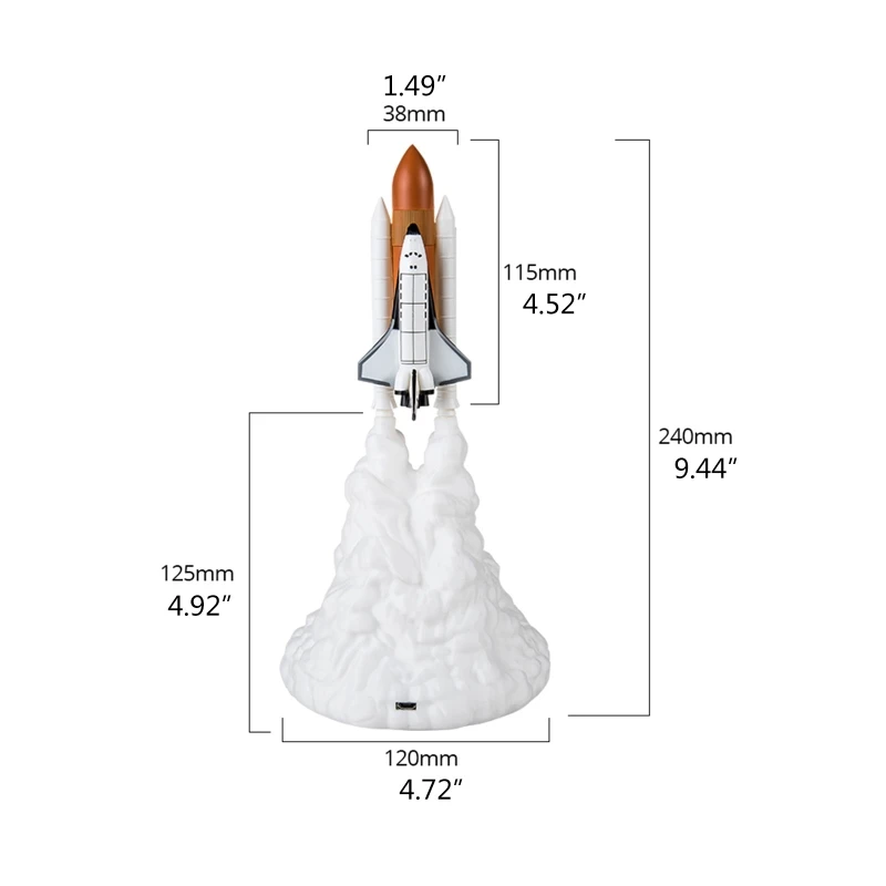 Night Light New Dropshipping Space Shuttle Lamp and Moon Lamps in Night Light by 3D Print for Space Lovers Rocket Lamp
Night Light New Dropshipping Space Shuttle Lamp and Moon Lamps in Night Light by 3D Print for Space Lovers Rocket Lamp
