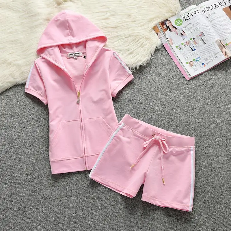 Summer Women 2 Piece Set Short Sleeve Cardigan Hoodies Pink Body Short Suits Hooded Sweatshirts Short Pants Outfits Matching Set
Summer Women 2 Piece Set Short Sleeve Cardigan Hoodies Pink Body Short Suits Hooded Sweatshirts Short Pants Outfits Matching Set