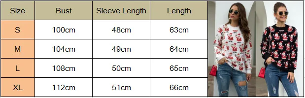 Women's Santa Crew Neck Long Sleeve Sweater Loose Knit Pullover Jumper Tops Christmas Casual Knitted 2019 Winter Warm Sweater
Women's Santa Crew Neck Long Sleeve Sweater Loose Knit Pullover Jumper Tops Christmas Casual Knitted 2019 Winter Warm Sweater