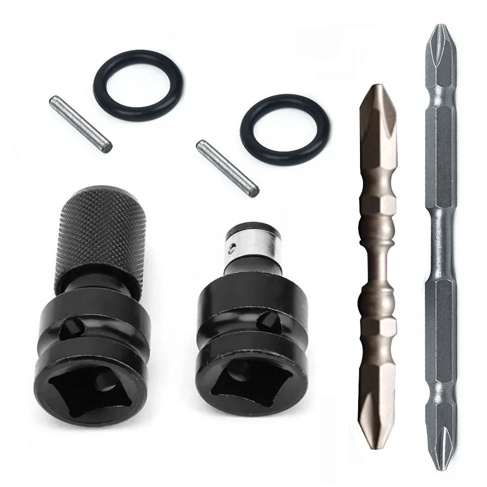 4Pcs Wrench Socket Adapter 1/2inch Square Drive To 1/4inch Hex Shank Socket Adapter Impact Tool Driver With Screwdriver Bit
4Pcs Wrench Socket Adapter 1/2inch Square Drive To 1/4inch Hex Shank Socket Adapter Impact Tool Driver With Screwdriver Bit