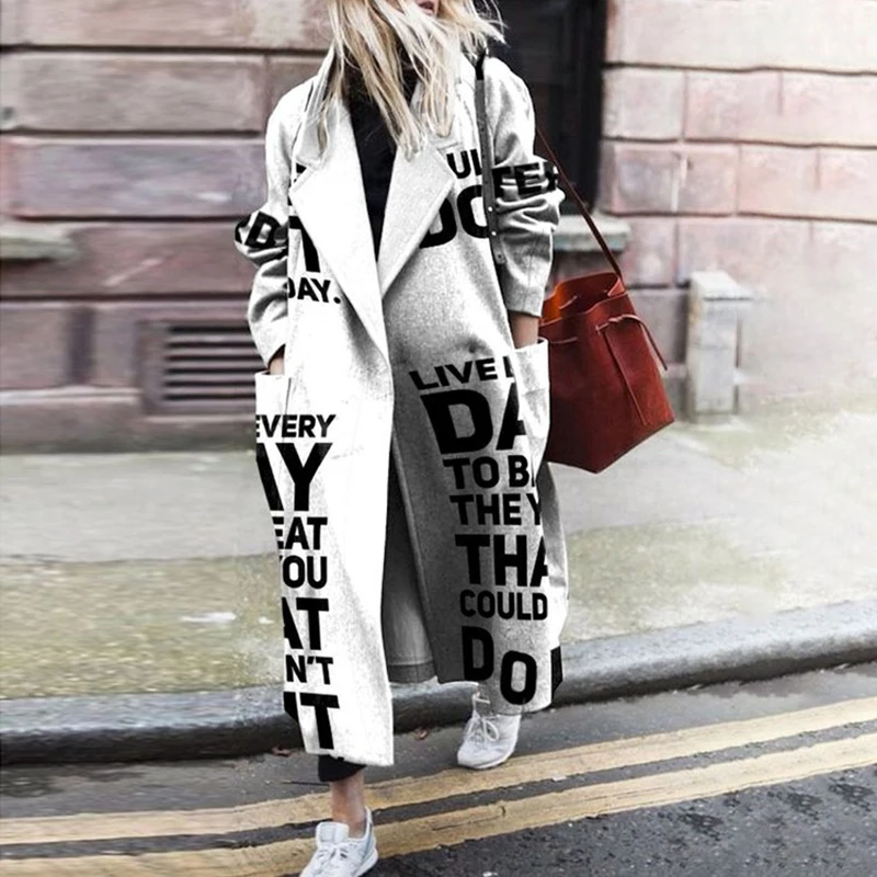 Winter wool coat women's long retro hit color printing 2021 new suit collar single-breasted loose long-sleeved women's jacket
Winter wool coat women's long retro hit color printing 2021 new suit collar single-breasted loose long-sleeved women's jacket