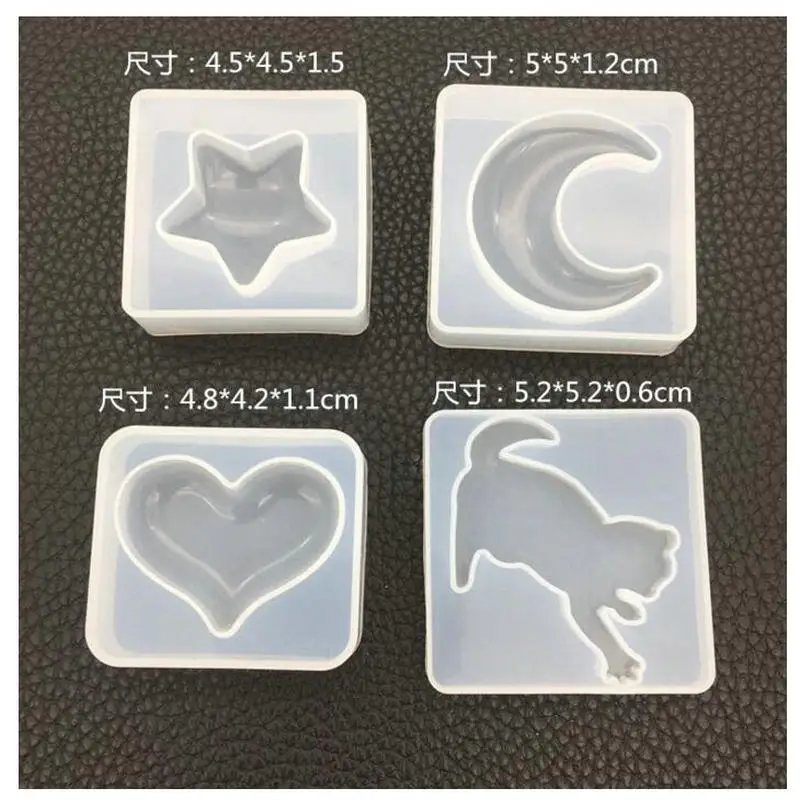 4pcs Mix Star Moon Cat Heart Decor Silicone Mold DIY Charms Handmade Jewelry Fillings Pendant Epoxy Resin Earrings Mould Craft
4pcs Mix Star Moon Cat Heart Decor Silicone Mold DIY Charms Handmade Jewelry Fillings Pendant Epoxy Resin Earrings Mould Craft
