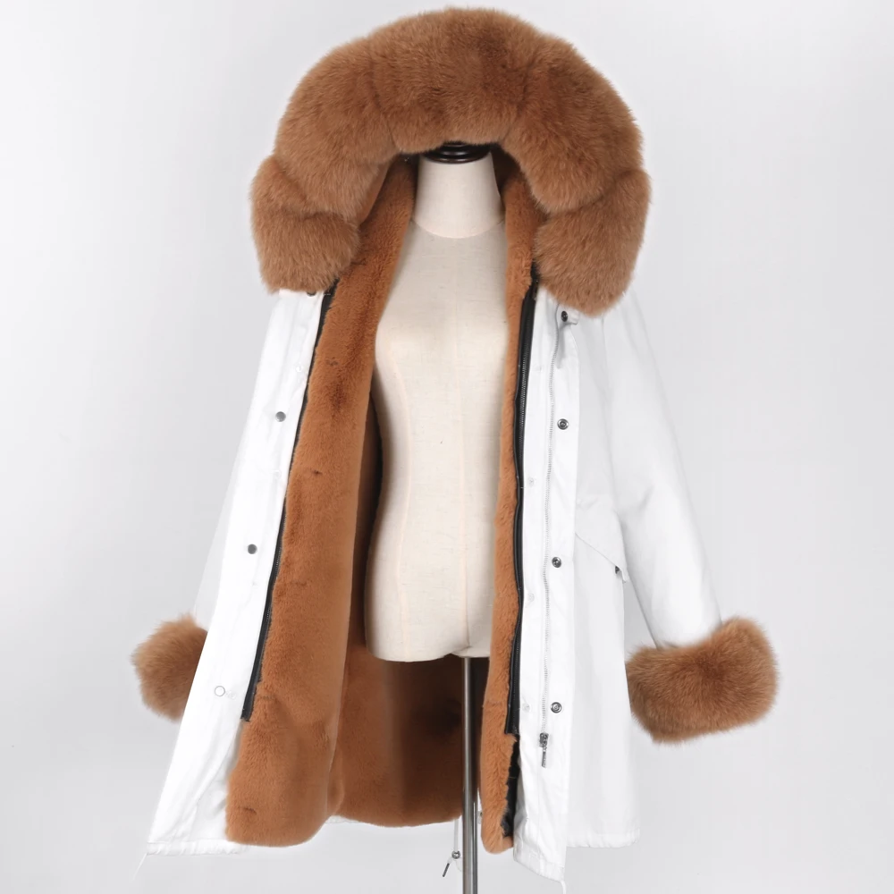 Real Fur Coat Long Winter Jacket Women White Parka 2021 New Faux Rabbit Fur Liner Thick Warm Outerwear Plus Size
Real Fur Coat Long Winter Jacket Women White Parka 2021 New Faux Rabbit Fur Liner Thick Warm Outerwear Plus Size