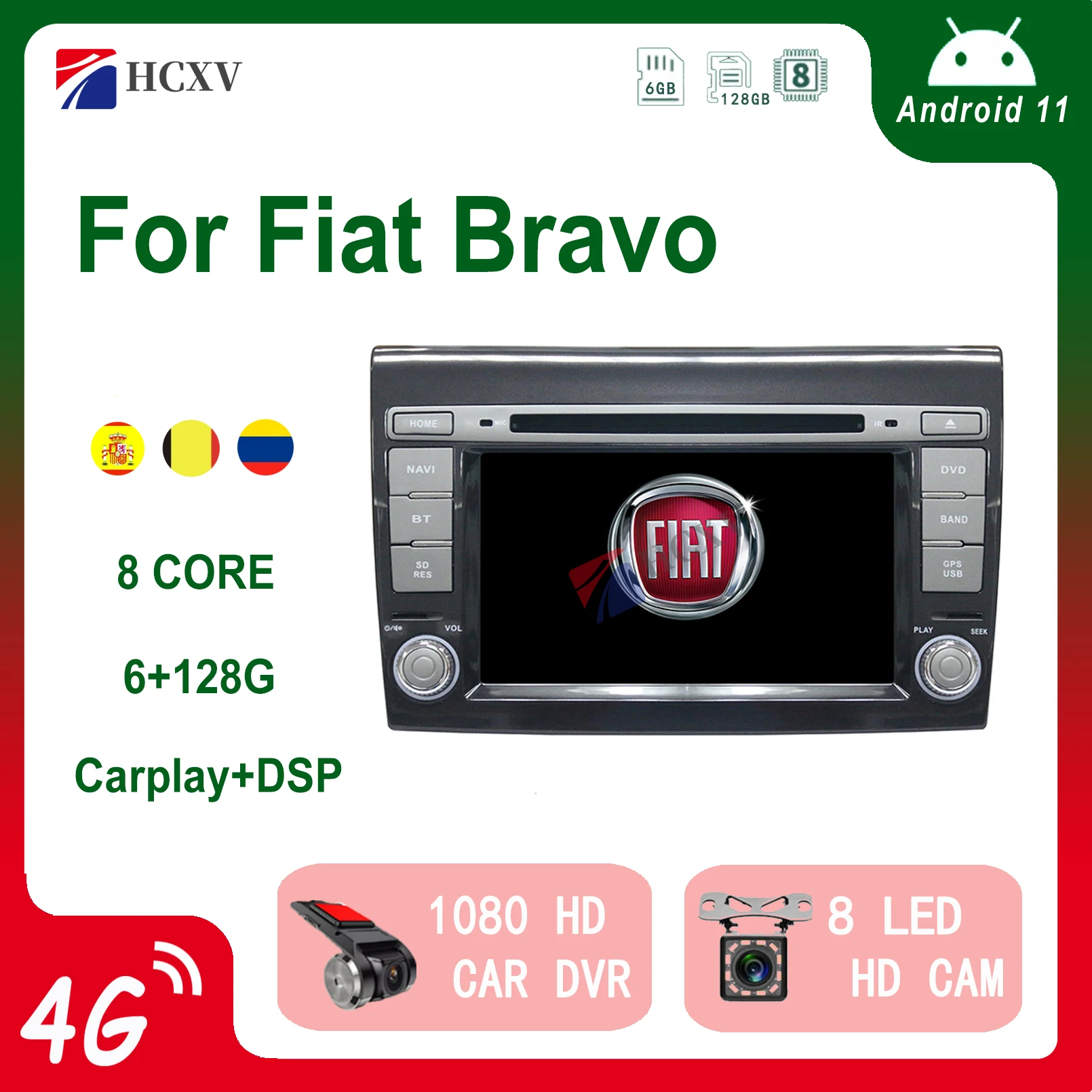 HCXV Android Car Radio Stereo For Fiat Bravo 7'' Android Stereo Car Navigation Multimedia System Dvd Player Audio Gps Autoradio
HCXV Android Car Radio Stereo For Fiat Bravo 7'' Android Stereo Car Navigation Multimedia System Dvd Player Audio Gps Autoradio