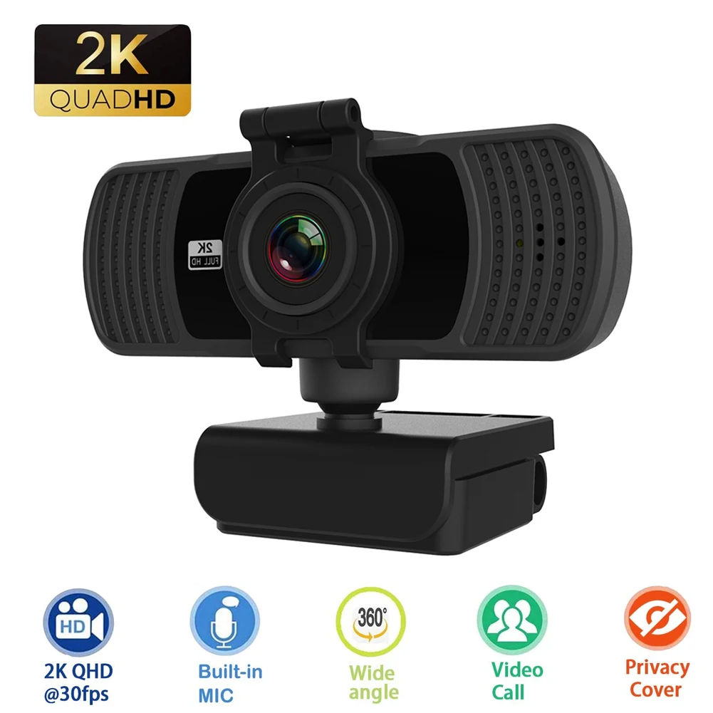 For PC Laptop HD Webcam Privacy Cover With Microphone Auto Focusing Live Broadcast Plug And Play Teaching Camera 2K 4MP 30fps
For PC Laptop HD Webcam Privacy Cover With Microphone Auto Focusing Live Broadcast Plug And Play Teaching Camera 2K 4MP 30fps