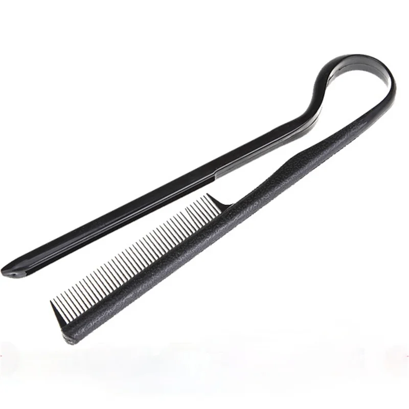 

1PC Useful Hair Straighten Salon Comb Hairdressing Smooth Tool Hold Tongs Hair Styling Tools for Women Hair Brush Straightener