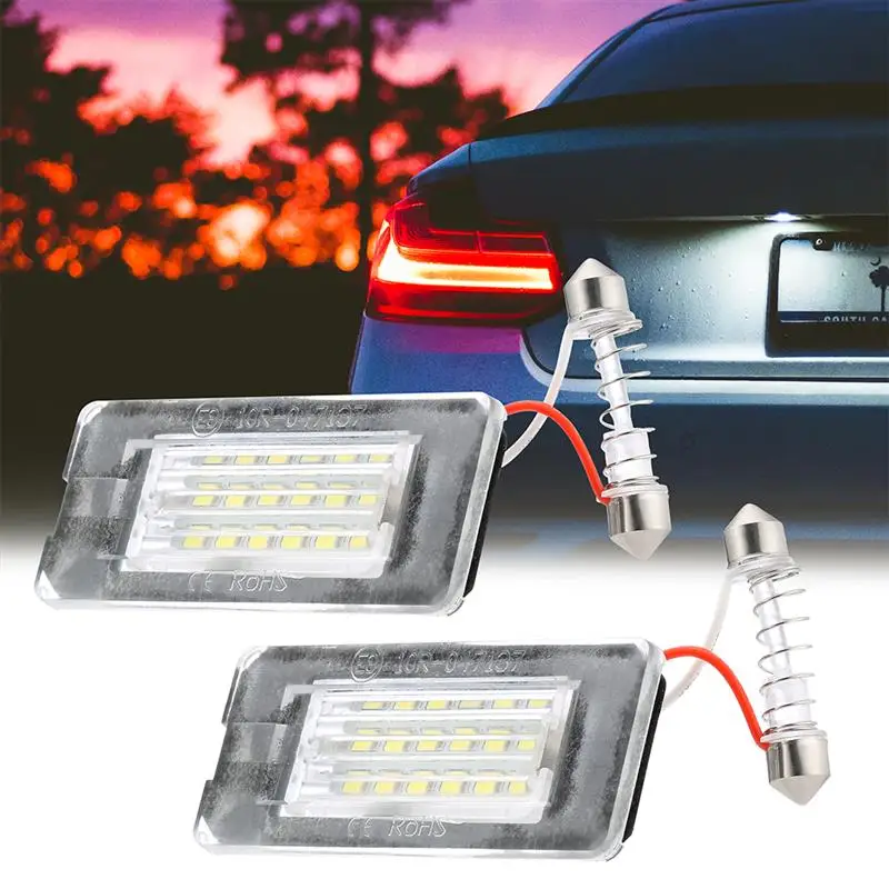 Автомобильные светодиодные лампы, 2 шт., 18smd для Mini Cooper R56 R57 R58 R59 2006-2014 R52 R55 R55N, белый свет, подсветка номерного знака 51132756227
Автомобильные светодиодные лампы, 2 шт., 18smd для Mini Cooper R56 R57 R58 R59 2006-2014 R52 R55 R55N, белый свет, подсветка номерного знака 51132756227