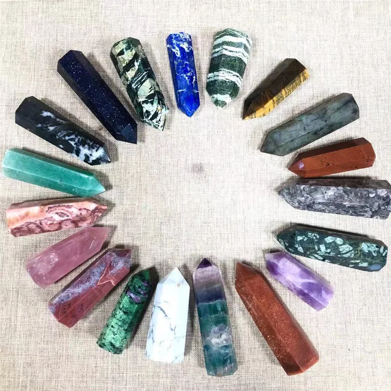 1PC Natural Stones Crystal Point Wand Amethyst Rose Quartz Healing Stone Energy Ore Mineral Crafts Home Decoration
1PC Natural Stones Crystal Point Wand Amethyst Rose Quartz Healing Stone Energy Ore Mineral Crafts Home Decoration