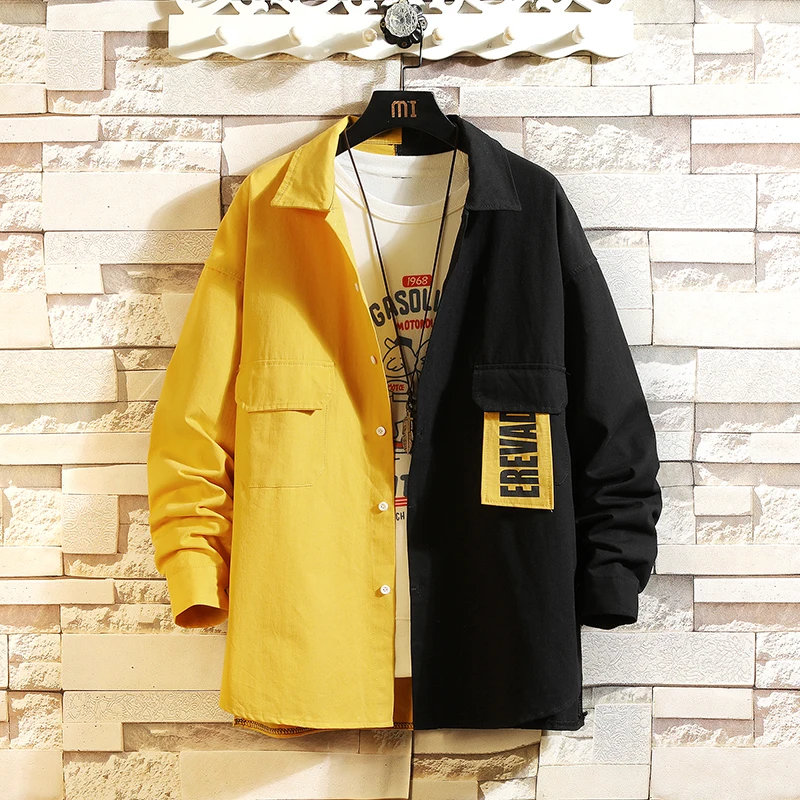 Casual Brand Fashion Patchwork HIP HOP Punk Loose Men's Cargo Shirts Long Sleeves 2022 New Spring Autumn Plus OverSize
Casual Brand Fashion Patchwork HIP HOP Punk Loose Men's Cargo Shirts Long Sleeves 2022 New Spring Autumn Plus OverSize