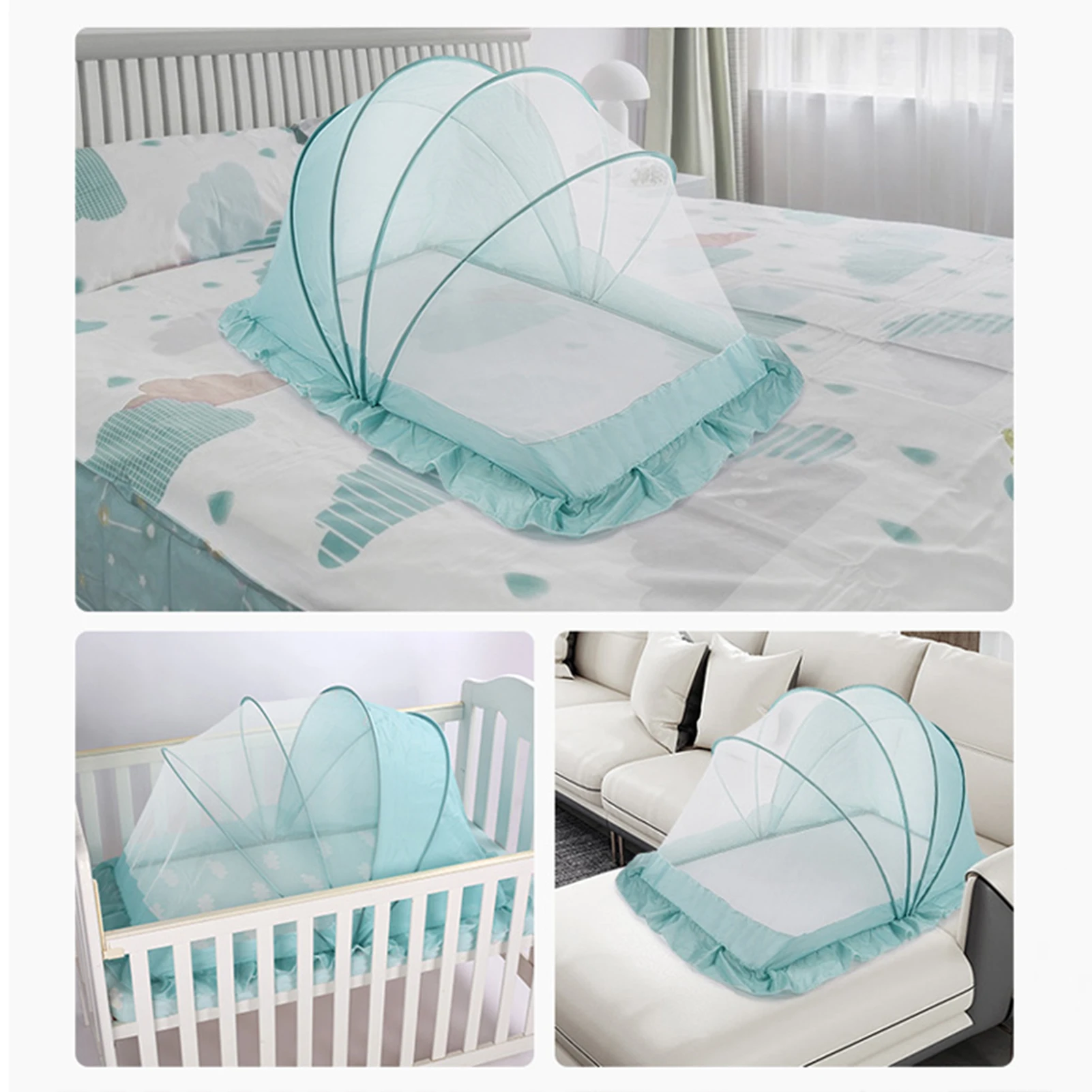 Baby Fly-insect Net Baby Crib Canopy Portable Encryption Foldable Yurt Shielding Bottomless Baby Crib Canopy Newborn Bed cover
Baby Fly-insect Net Baby Crib Canopy Portable Encryption Foldable Yurt Shielding Bottomless Baby Crib Canopy Newborn Bed cover