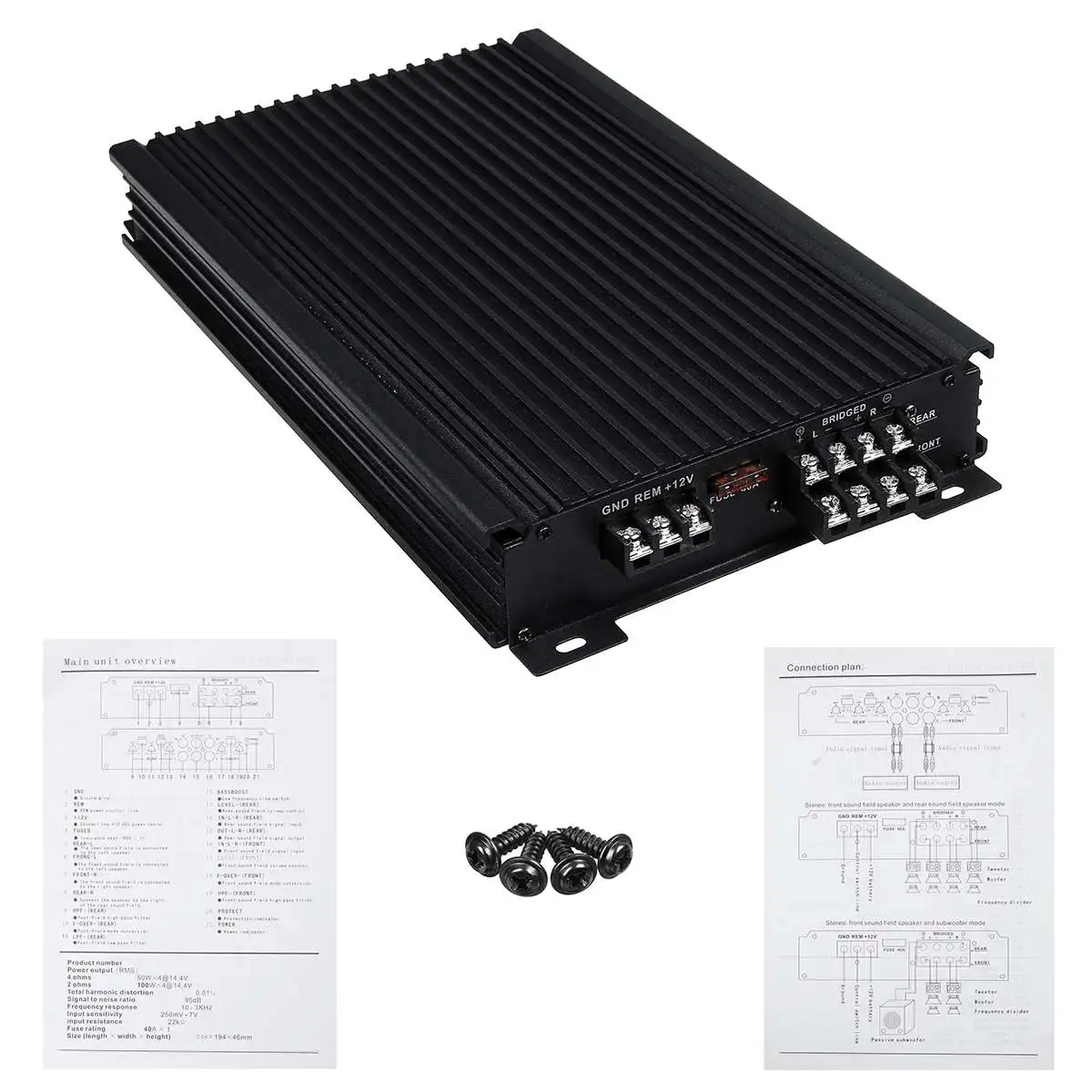 12V 4600W 4 Channel Car Audio Power Amplifier Car Amplifier Amplifiers Stereo Audio Super Bass Subwoofer Prower
12V 4600W 4 Channel Car Audio Power Amplifier Car Amplifier Amplifiers Stereo Audio Super Bass Subwoofer Prower