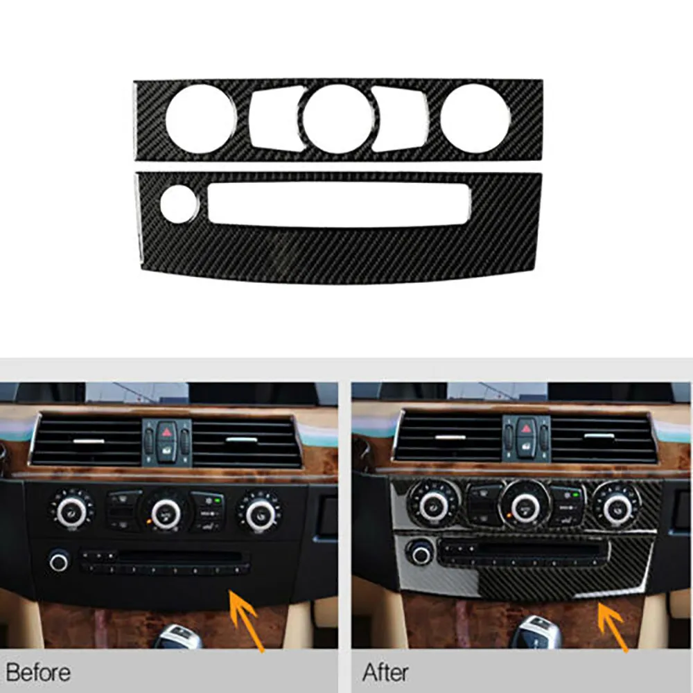 Accessories AC+CD Panel Sticker Carbon Fiber Trim For BMW 5 Series E60 2008-2010 Useful Waterproof High Quality
Accessories AC+CD Panel Sticker Carbon Fiber Trim For BMW 5 Series E60 2008-2010 Useful Waterproof High Quality