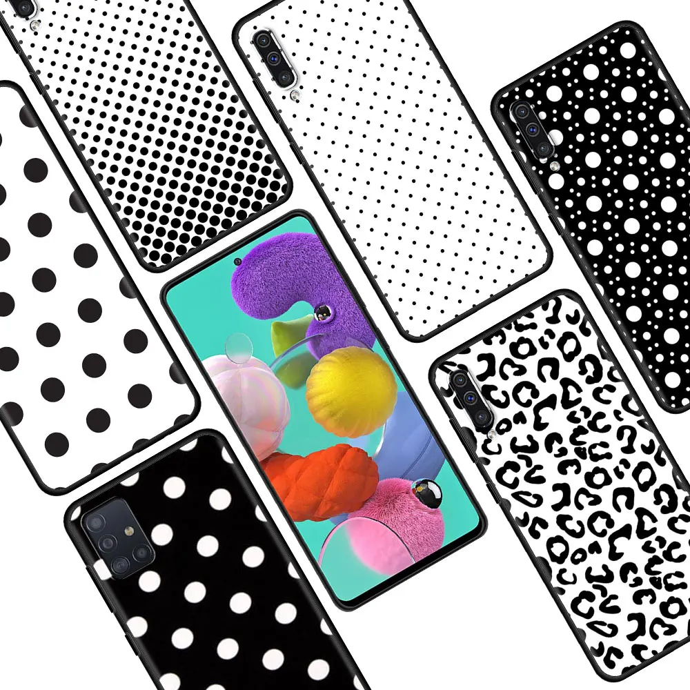 Black and White Polka Dot Phone Case for Samsung Galaxy A51 A71 A21s A12 A31 A41 A32 A02s A11 A72 A52 A42 5G A01 A91 Cover
Black and White Polka Dot Phone Case for Samsung Galaxy A51 A71 A21s A12 A31 A41 A32 A02s A11 A72 A52 A42 5G A01 A91 Cover