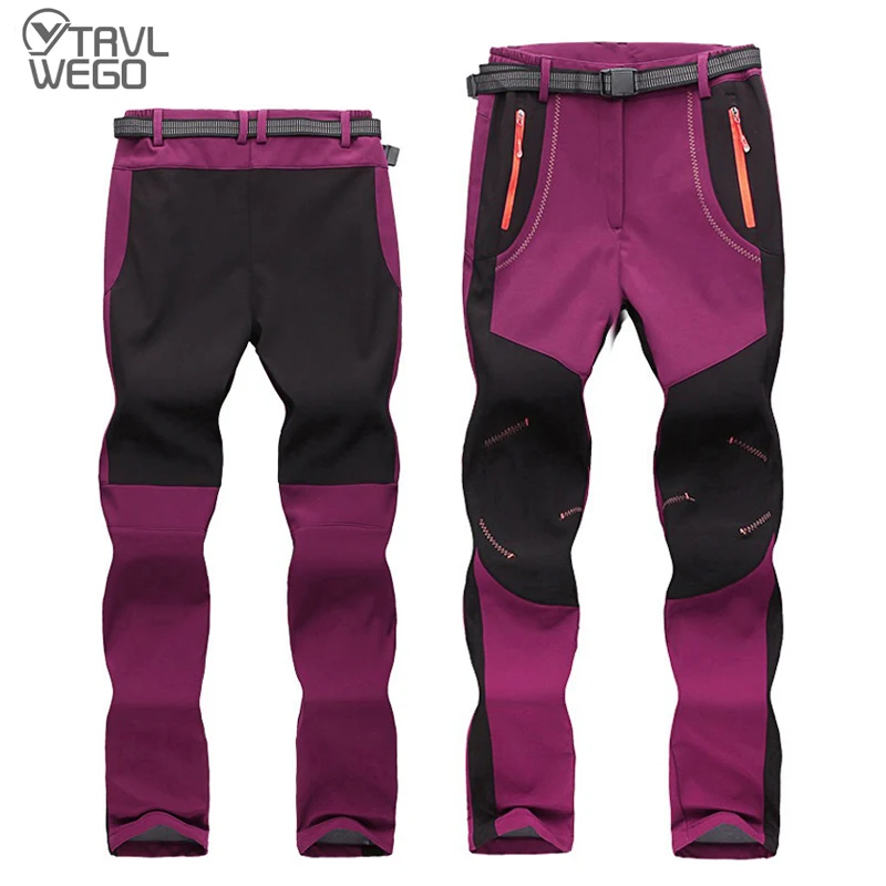 TRVLWEGO Warm Winter Woman Men Outdoor Camping&Hiking Pants Soft Shell Waterproof Fleece Windproof Skiing Skating Trousers 
TRVLWEGO Warm Winter Woman Men Outdoor Camping&Hiking Pants Soft Shell Waterproof Fleece Windproof Skiing Skating Trousers