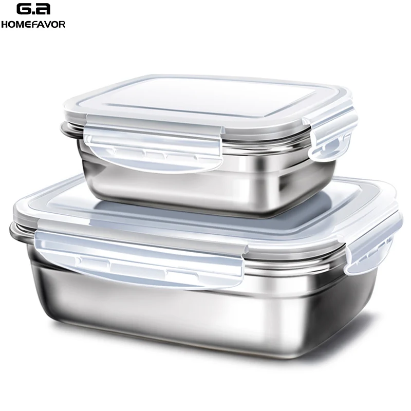 2 Pcs Lunch Bento Box Kids 304 Stainless Steel Food Container Leakproof Snack Presevation Fruit Storage Boxes
2 Pcs Lunch Bento Box Kids 304 Stainless Steel Food Container Leakproof Snack Presevation Fruit Storage Boxes