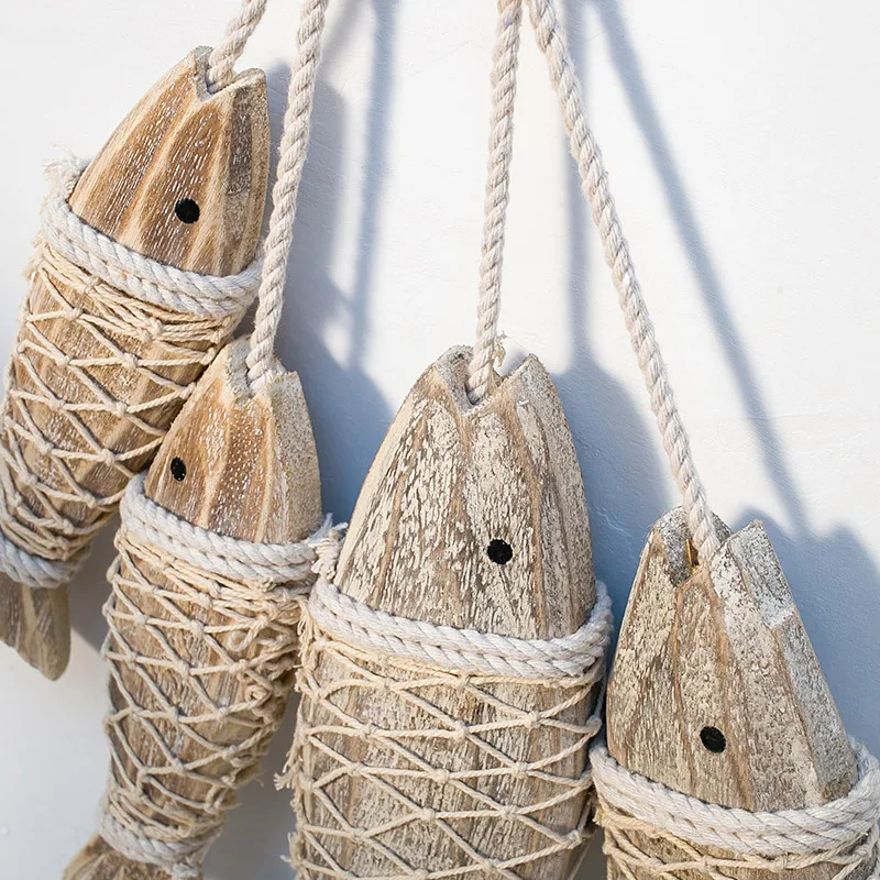 Hanging Wooden Fish Mediterranean Style Vintage Decoration Nautical Ornaments for Home E7
Hanging Wooden Fish Mediterranean Style Vintage Decoration Nautical Ornaments for Home E7