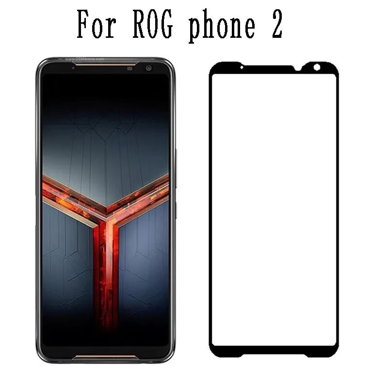 Закаленное стекло с полным покрытием клея для Asus Rog Phone 2 ZS660KL защита экрана