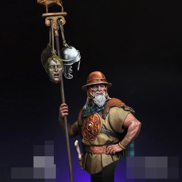 1/12 Resin Model Bust GK, Gaulish Standard Bearer, Alesia, 52 BC, Historical war theme, Unassembled and unpainted kit
1/12 Resin Model Bust GK, Gaulish Standard Bearer, Alesia, 52 BC, Historical war theme, Unassembled and unpainted kit