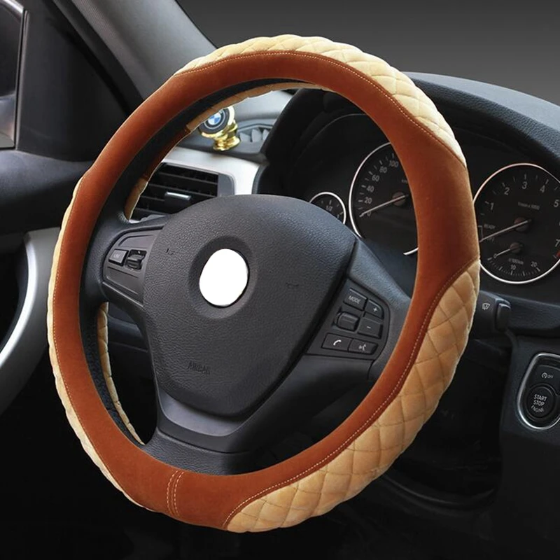 Car Steering Wheel Cover for Winter Warm Crystal Velvet 38cm Car Handle case set For BMW VW Golf 4 Ford Fucus 2 3 Nissan Honda
Car Steering Wheel Cover for Winter Warm Crystal Velvet 38cm Car Handle case set For BMW VW Golf 4 Ford Fucus 2 3 Nissan Honda