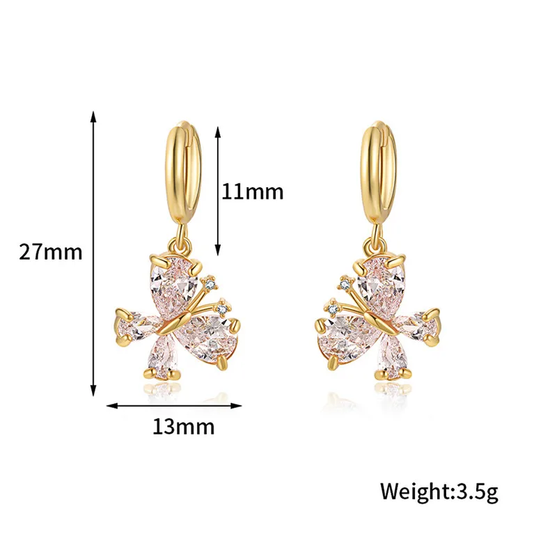 KOJ INS Small Hoop Earrings For Women Diamond Butterfly Pendant Fancy Earrings For Party Fashion Retro Copper Piercing Earrings
KOJ INS Small Hoop Earrings For Women Diamond Butterfly Pendant Fancy Earrings For Party Fashion Retro Copper Piercing Earrings