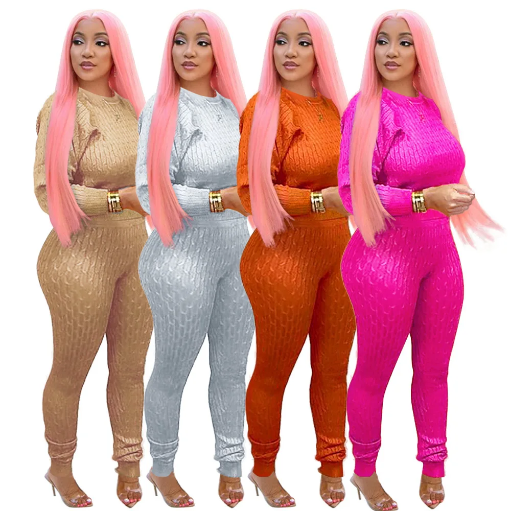 FNOCE women's suits 2020 winter new tracksuits sportwear fashion elegat long sleeve o-neck tops tight pants sweater 2-pc sets
FNOCE women's suits 2020 winter new tracksuits sportwear fashion elegat long sleeve o-neck tops tight pants sweater 2-pc sets