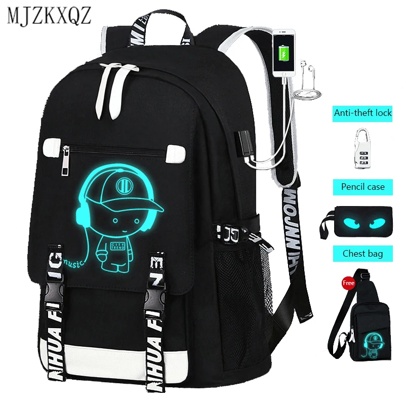Рюкзак для мальчиков Mjzkxqz, школьный рюкзак с USB-разъемом и подсветкой, для подростков
Рюкзак для мальчиков Mjzkxqz, школьный рюкзак с USB-разъемом и подсветкой, для подростков