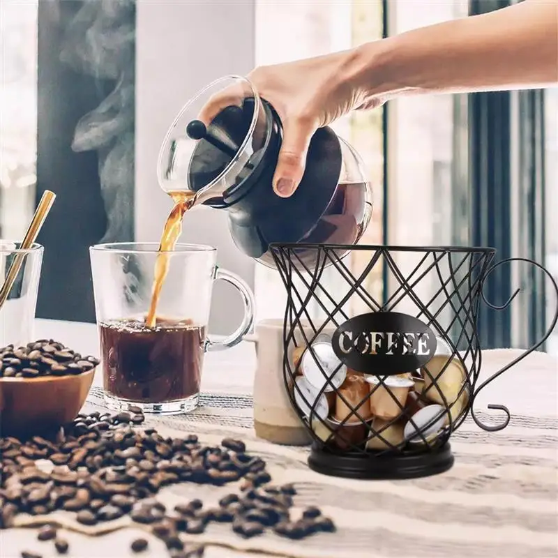 Universal coffee capsule storage basket retro coffee pod storage box black coffee shop restaurant tea room kitchen storage rack
Universal coffee capsule storage basket retro coffee pod storage box black coffee shop restaurant tea room kitchen storage rack