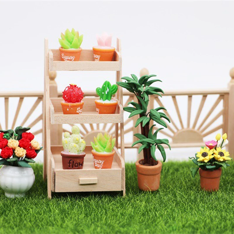 Wooden Simulation Flower Stand Model Three Layer Wood Flower Stand Snack Rack 1/12 Doll House Miniatures Kids Toy I88
Wooden Simulation Flower Stand Model Three Layer Wood Flower Stand Snack Rack 1/12 Doll House Miniatures Kids Toy I88