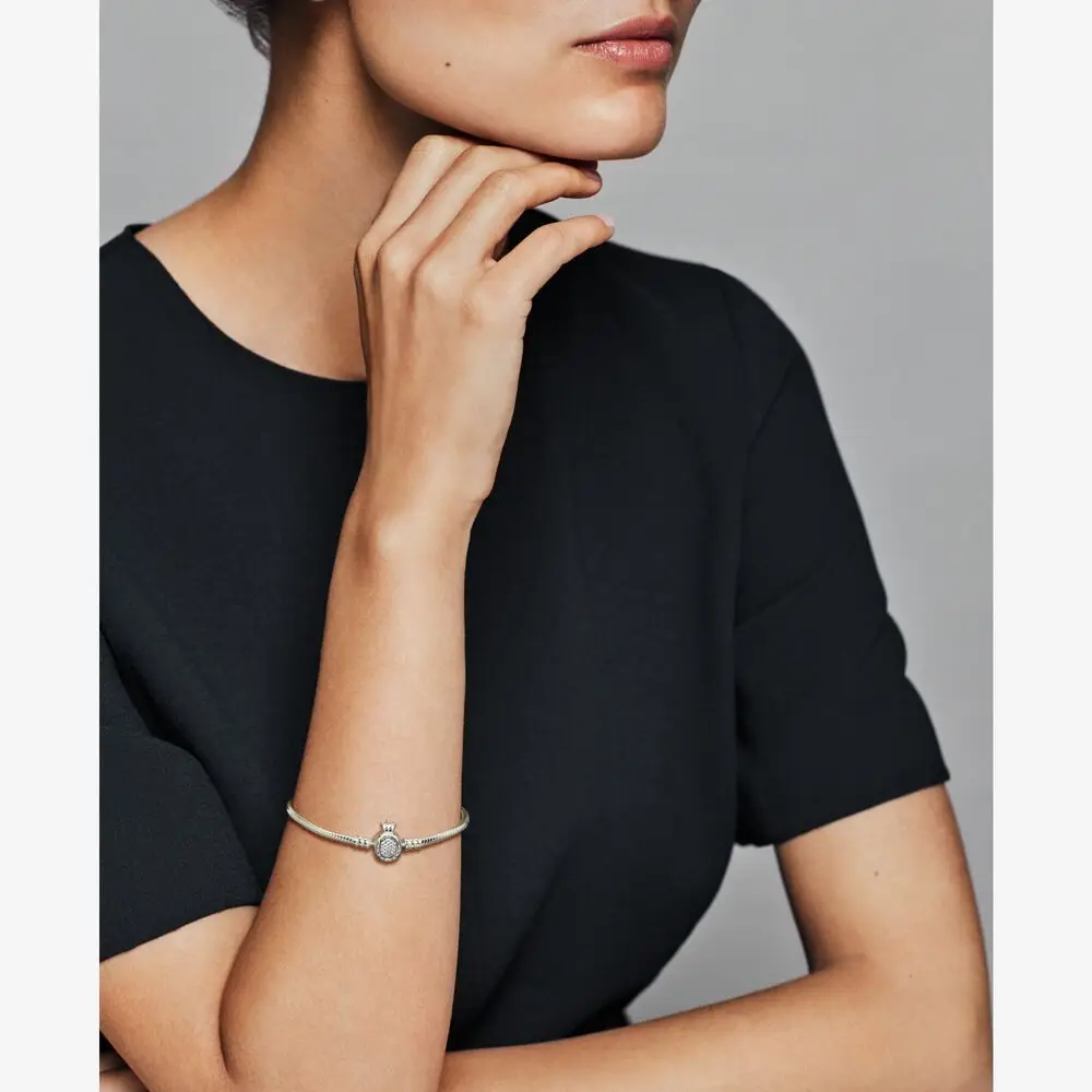 Pandora 925 Original Bracelet For Women Sterling Silver Jewelry Crown O Clasp Snake Chain
Pandora 925 Original Bracelet For Women Sterling Silver Jewelry Crown O Clasp Snake Chain